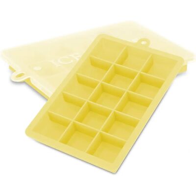 Intirilife 2er Set Eiskubformen - 15 Fächer, Gelb Intirilife 2er Set Eiskubformen - 15 Fächer, Gelb