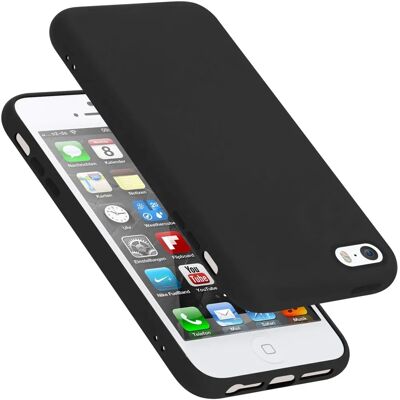 Coque en silicone liquide pour iPhone 5 / 5S / SE 2016 - Protection - Publicité Coque en silicone liquide pour iPhone 5 / 5S / SE 2016 - Protection - Publicité