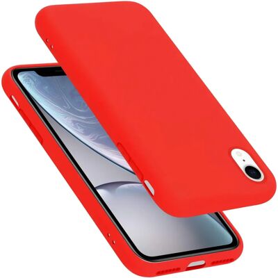 Coque Liquide Rouge pour iPhone XR - Étui Fin - Publicité Coque Liquide Rouge pour iPhone XR - Étui Fin - Publicité