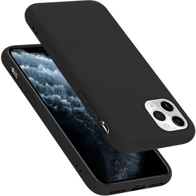 Apple iPhone 11 PRO Flüssigsilikon Hülle - Schwarz Apple iPhone 11 PRO Flüssigsilikon Hülle - Schwarz