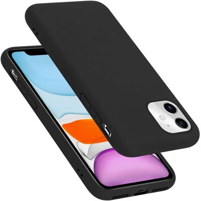 Coque de protection liquide noire pour iPhone 11 - Publicité Coque de protection liquide noire pour iPhone 11 - Publicité