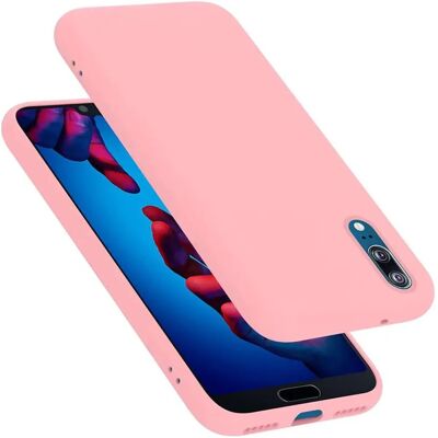 Huawei P20 Flüssiges Silikon Pink Hülle - Schutzhülle Huawei P20 Flüssiges Silikon Pink Hülle - Schutzhülle
