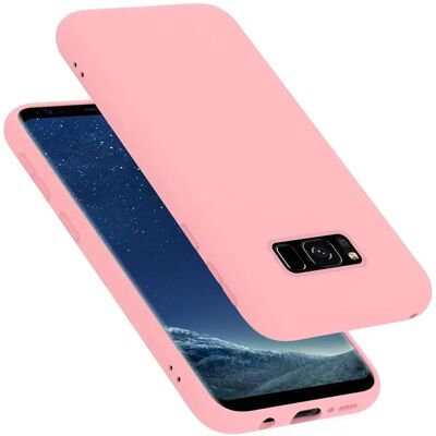Coque en Silicone Liquide Rose pour Samsung Galaxy S8 - Publicité Coque en Silicone Liquide Rose pour Samsung Galaxy S8 - Publicité