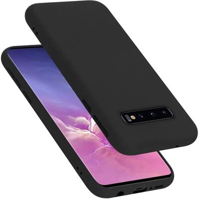 Coque en Silicone Liquide Noir pour Samsung Galaxy S10 4G - Publicité Coque en Silicone Liquide Noir pour Samsung Galaxy S10 4G - Publicité