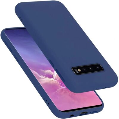 Coque en Silicone Liquide Bleu pour Samsung Galaxy S10 4G - Protection - Publicité Coque en Silicone Liquide Bleu pour Samsung Galaxy S10 4G - Protection - Publicité