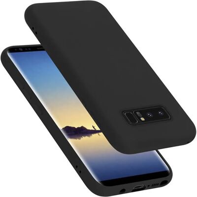 Samsung Galaxy NOTE 8 Liquid Silikon Hülle - Schwarz - Handytasche Samsung Galaxy NOTE 8 Liquid Silikon Hülle - Schwarz - Handytasche