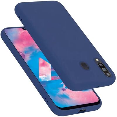 Cadorabo Flüssigsilikon Hülle für Samsung Galaxy M30 / A40s - Blau Cadorabo Flüssigsilikon Hülle für Samsung Galaxy M30 / A40s - Blau