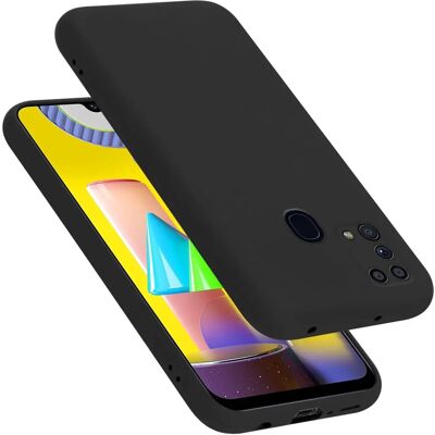 Samsung Galaxy M31 Flüssiges Silikon Schwarz Hülle Samsung Galaxy M31 Flüssiges Silikon Schwarz Hülle