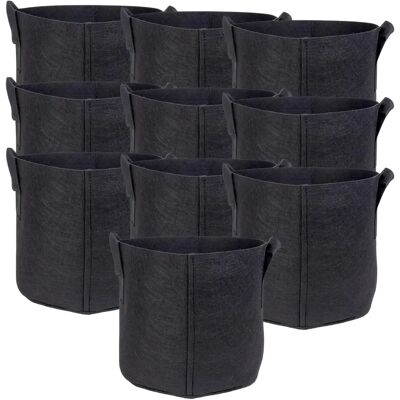 Sac de Plantation en Fleece Noir 11L - Jardin & Serre - Publicité Sac de Plantation en Fleece Noir 11L - Jardin & Serre - Publicité
