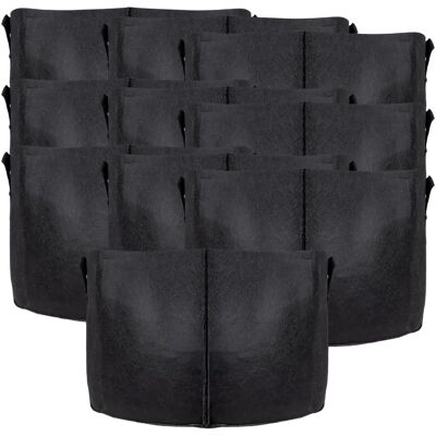 Intirilife Marque Modèle - Sac de Plantation - 11L, Noir - Publicité Intirilife Marque Modèle - Sac de Plantation - 11L, Noir - Publicité
