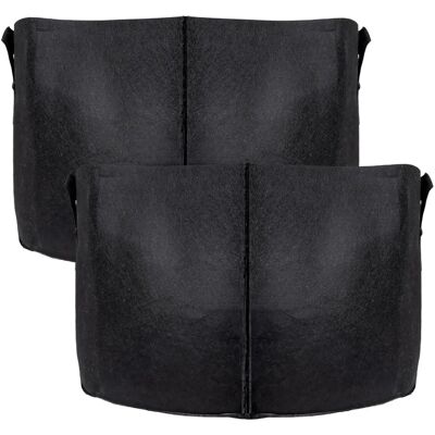 Sac de plantation en polaire noire - 11L, 25x22cm - Pot de plantes - Publicité Sac de plantation en polaire noire - 11L, 25x22cm - Pot de plantes - Publicité