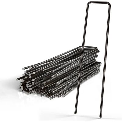 Intirilife Erdnagel - Schwarz Stahl 150x25x2.7mm Intirilife Erdnagel - Schwarz Stahl 150x25x2.7mm