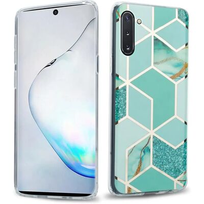 Coque TPU Motif Marbre Vert pour Samsung Galaxy NOTE 10 - Protection - Publicité Coque TPU Motif Marbre Vert pour Samsung Galaxy NOTE 10 - Protection - Publicité