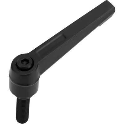 Écrou de serrage M5 - Noir - 12x60mm - Levier de serrage - Publicité Écrou de serrage M5 - Noir - 12x60mm - Levier de serrage - Publicité