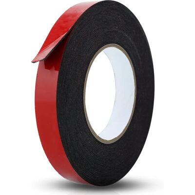 Ruban adhésif double face Intirilife noir - 6mmx30m, 15mmx30m - Ruban de mousse double face - Publicité Ruban adhésif double face Intirilife noir - 6mmx30m, 15mmx30m - Ruban de mousse double face - Publicité
