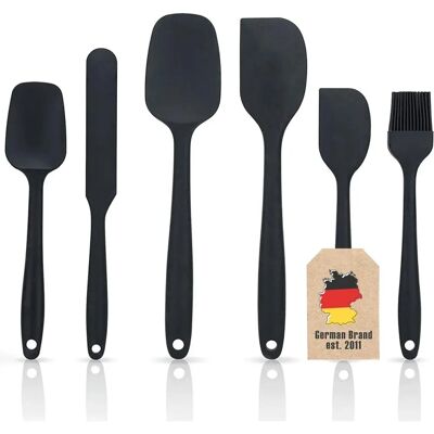 Intirilife 6-teiliger Silikon Spatel Set - Hitzebeständig Küchengeräte Intirilife 6-teiliger Silikon Spatel Set - Hitzebeständig Küchengeräte
