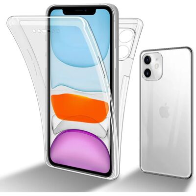Cadorabo iPhone 11 Transparent 360° Ganzkörperhülle - Schutzcover Cadorabo iPhone 11 Transparent 360° Ganzkörperhülle - Schutzcover