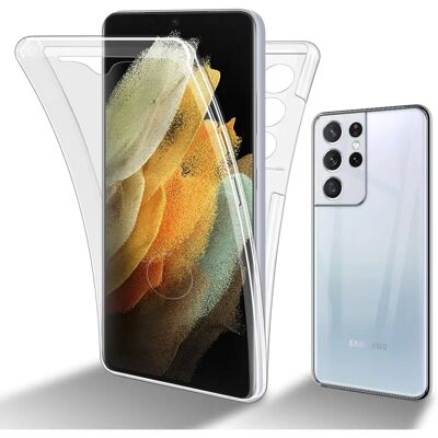 Cadorabo Samsung Galaxy S21 ULTRA Case - 360 Full Body TPU Transparent Cadorabo Samsung Galaxy S21 ULTRA Case - 360 Full Body TPU Transparent