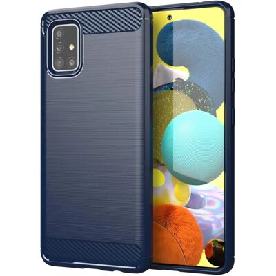 Samsung Galaxy A51 5G Carbon Blau TPU Hülle Samsung Galaxy A51 5G Carbon Blau TPU Hülle