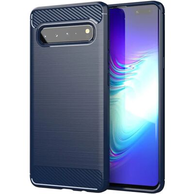 Cadorabo Ultra Dünne Carbon Edelstahl Optik Handyhülle für Galaxy S10 5G Cadorabo Ultra Dünne Carbon Edelstahl Optik Handyhülle für Galaxy S10 5G