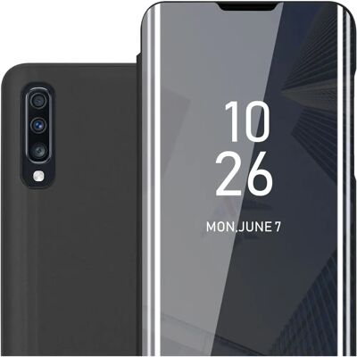 Samsung Galaxy A70 / A70s Cadorabo Magnetic Clear View Case - Black Samsung Galaxy A70 / A70s Cadorabo Magnetic Clear View Case - Black