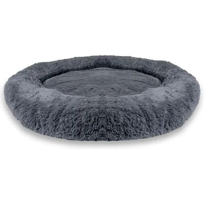 Intirilife Plüsch Haustierbett - 60cm Durchmesser - Weiches runde Hund & Katze Bett Intirilife Plüsch Haustierbett - 60cm Durchmesser - Weiches runde Hund & Katze Bett