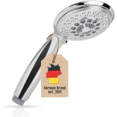 Intirilife Silber 5-Funktionen Handbrause - Universelle Duschkopf Intirilife Silber 5-Funktionen Handbrause - Universelle Duschkopf