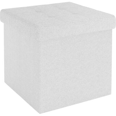 Tabouret pliable Intirilife 30x30x30 cm - Cube de rangement avec couvercle - Publicité Tabouret pliable Intirilife 30x30x30 cm - Cube de rangement avec couvercle - Publicité