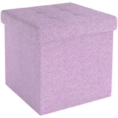 Intirilife Tabouret Pliable - 30x30x30 cm - Cube multifonction avec couvercle - Publicité Intirilife Tabouret Pliable - 30x30x30 cm - Cube multifonction avec couvercle - Publicité
