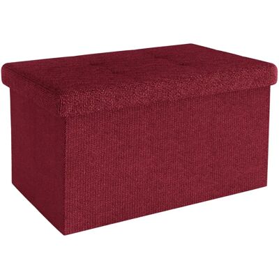 Intirilife Cube de siège pliable avec rangement - 49x30x30 cm - Design en tissu moderne - Publicité Intirilife Cube de siège pliable avec rangement - 49x30x30 cm - Design en tissu moderne - Publicité