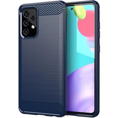 Cadorabo Ultra Dünne Carbon Blau Schutzhülle für Samsung Galaxy A91 / S10 Lite / M80s Cadorabo Ultra Dünne Carbon Blau Schutzhülle für Samsung Galaxy A91 / S10 Lite / M80s