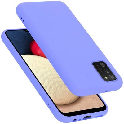 Samsung Galaxy A02s Flüssiges Silikon Hülle - Lila - Handyhülle Samsung Galaxy A02s Flüssiges Silikon Hülle - Lila - Handyhülle