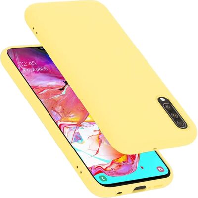 Samsung Galaxy A70 / A70s Liquid Gelb Silikon Hülle Samsung Galaxy A70 / A70s Liquid Gelb Silikon Hülle