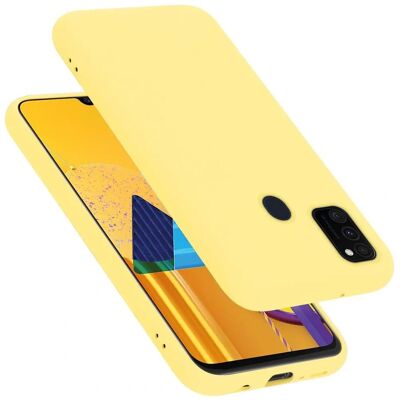 Samsung Galaxy M21 / M30s Flüssiges Silikon Case - Gelb Samsung Galaxy M21 / M30s Flüssiges Silikon Case - Gelb