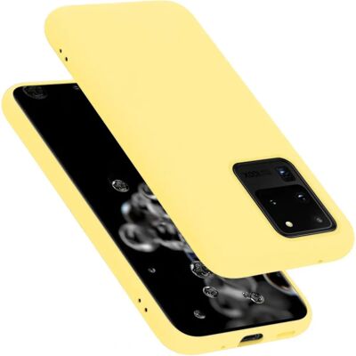 Samsung Galaxy S20 ULTRA Flüssiges Gelb Hülle - Schutz TPU Cover Samsung Galaxy S20 ULTRA Flüssiges Gelb Hülle - Schutz TPU Cover