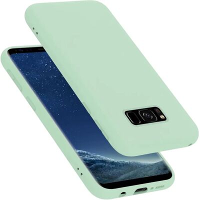 Coque en silicone liquide vert clair pour Samsung Galaxy S8 - Étui TPU protecteur - Publicité Coque en silicone liquide vert clair pour Samsung Galaxy S8 - Étui TPU protecteur - Publicité