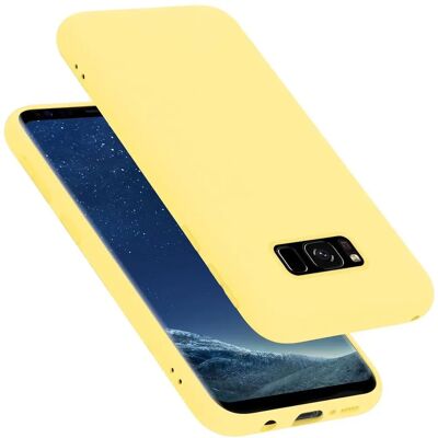 Coque en Silicone Liquide pour Samsung Galaxy S8 - Jaune - Publicité Coque en Silicone Liquide pour Samsung Galaxy S8 - Jaune - Publicité