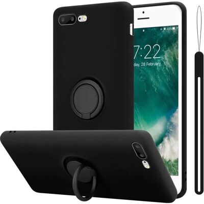 Apple iPhone 7 Plus/7S Plus/8 Plus Flüssiges Schwarz TPU Hülle Apple iPhone 7 Plus/7S Plus/8 Plus Flüssiges Schwarz TPU Hülle