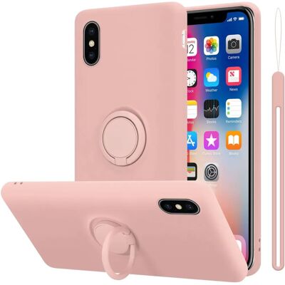 Coque TPU Liquid Rose pour iPhone X / XS - Étui de protection - Publicité Coque TPU Liquid Rose pour iPhone X / XS - Étui de protection - Publicité