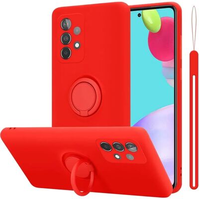 Cadorabo Samsung Galaxy A52 Flüssiges Rot TPU Hülle - Stoßfeste Schutzhülle Cadorabo Samsung Galaxy A52 Flüssiges Rot TPU Hülle - Stoßfeste Schutzhülle