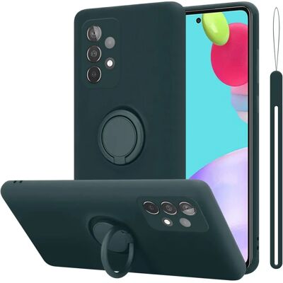 Cadorabo Samsung Galaxy A52 Liquid Green TPU Hülle - Stoßfest Cadorabo Samsung Galaxy A52 Liquid Green TPU Hülle - Stoßfest