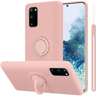 Cadorabo Flüssig Pink Samsung Galaxy S20 Hülle Cadorabo Flüssig Pink Samsung Galaxy S20 Hülle