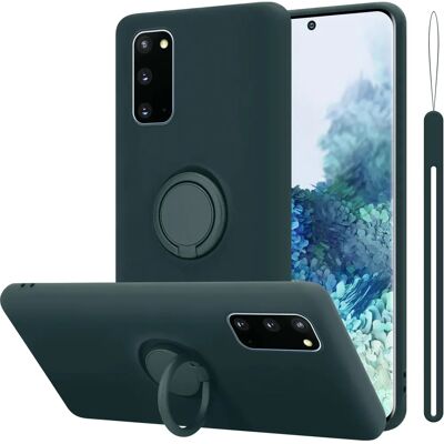 Cadorabo Flüssiges Grün Samsung Galaxy S20 TPU Hülle Cadorabo Flüssiges Grün Samsung Galaxy S20 TPU Hülle