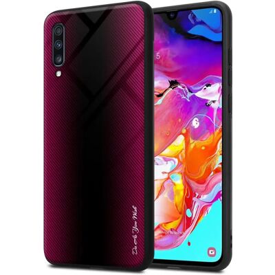 Samsung Galaxy A70 / A70s Kotelo - Violetti Rosa - Suojaava Lasi Samsung Galaxy A70 / A70s Kotelo - Violetti Rosa - Suojaava Lasi