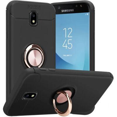 Cadorabo Samsung Galaxy J3 2017 Black Rose Gold Protective Phone Case Cadorabo Samsung Galaxy J3 2017 Black Rose Gold Protective Phone Case