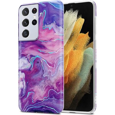 Samsung Galaxy S21 ULTRA Marmor Muster TPU Hülle - Schutz Samsung Galaxy S21 ULTRA Marmor Muster TPU Hülle - Schutz