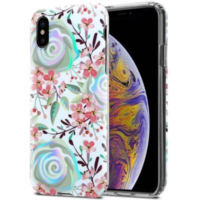 CADORABO - iPhone XS Max - Fleurs de pêche - Coque - Publicité CADORABO - iPhone XS Max - Fleurs de pêche - Coque - Publicité