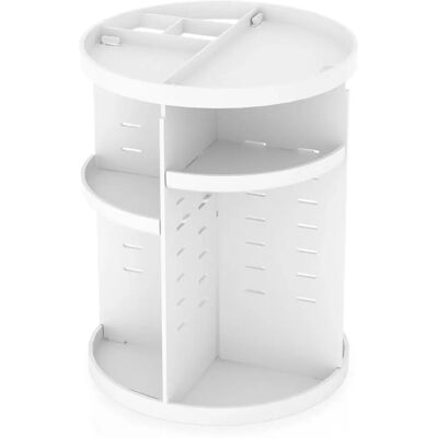 Intirilife Weiß 360 Grad rotierbarer Make-up Organizer - Kosmetike Aufbewahrungsbox Intirilife Weiß 360 Grad rotierbarer Make-up Organizer - Kosmetike Aufbewahrungsbox