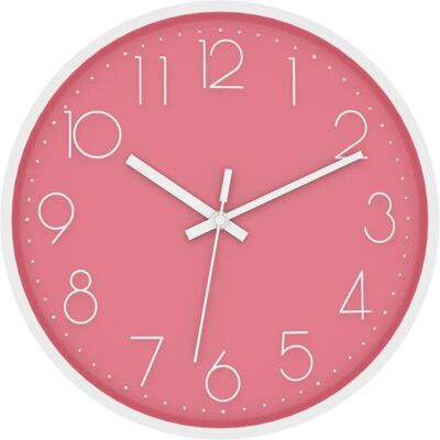 Intirilife Wanduhr in Roségold - 30,5cm - Stilvoll und Leise Intirilife Wanduhr in Roségold - 30,5cm - Stilvoll und Leise
