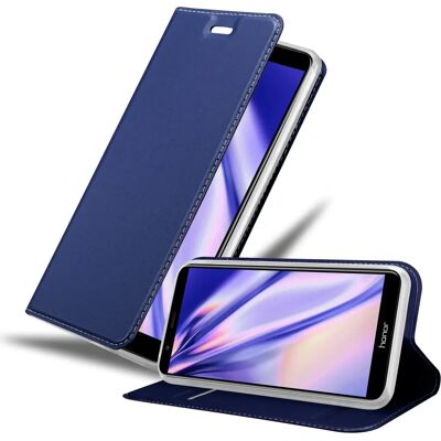 Coque Honor 7X - Bleu Foncé avec Porte-cartes et Support - Publicité Coque Honor 7X - Bleu Foncé avec Porte-cartes et Support - Publicité